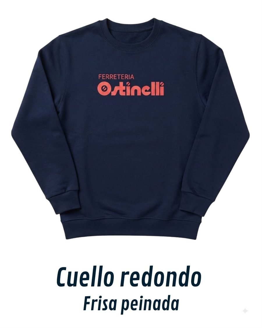 Buzo cuello redondo de frisa