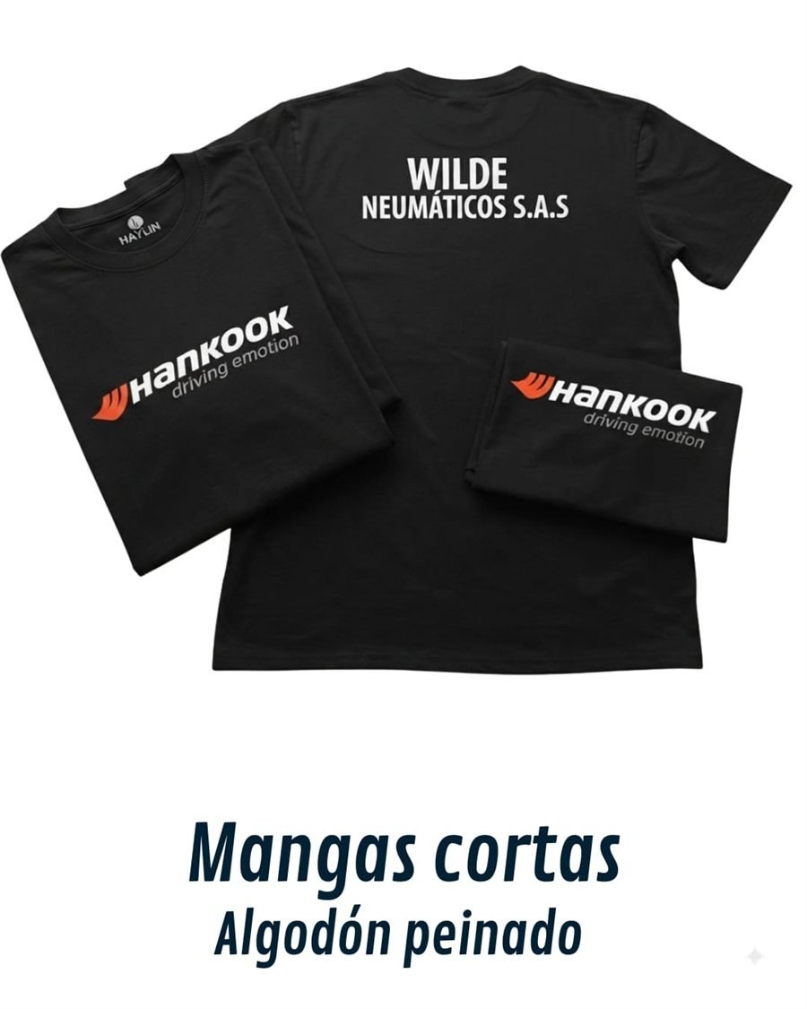 Remera manga corta de algodón peinado