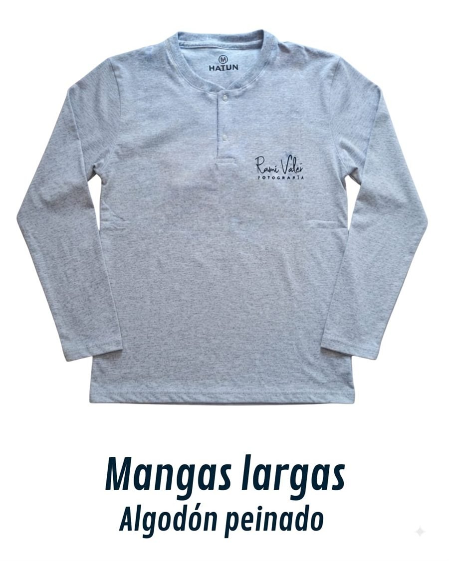 Remera manga larga de algodón peinado